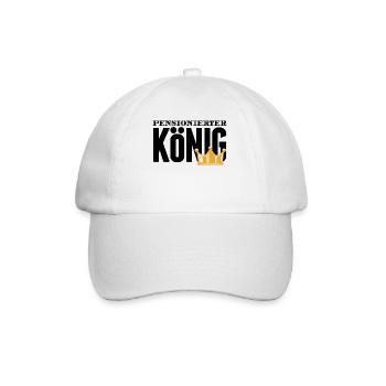 Ruhestand Statement Pensionär Auszeit Abschied - Baseballkappe - Weiß/Weiß - Vorne