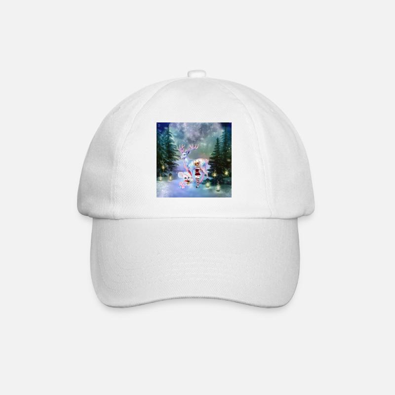 Wunderbare Fantasy-Rentiere - Baseballkappe - Weiß/Weiß