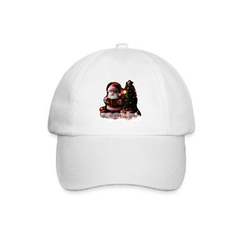 Santa Claus realistic - Baseballkappe - Weiß/Weiß - Vorne