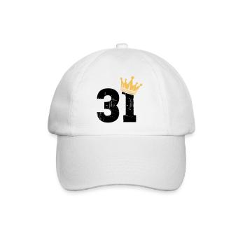 31 Crown 31e anniversaire 31 ans - Casquette classique - blanc/blanc - Devant