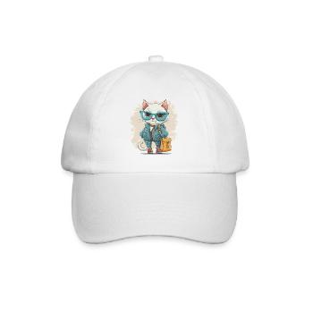 Feline Fashion - Baseball Cap - white/white - Front