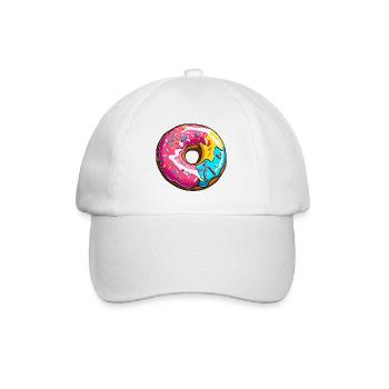 Donuts / Candy / Frosting / Dessert / Pastry - Baseball Cap - white/white - Front