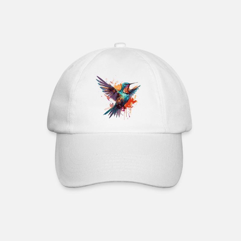 Rainbow Humming-Bird - Baseballkappe - Weiß/Weiß