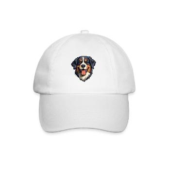 Berner Laufhund Dog Breed Cartoon Kawaii Illustrat - Baseball Cap - white/white - Front