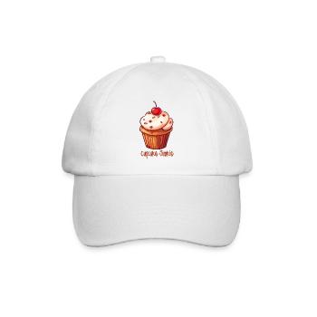 Cupcake Junkie Cupcakes Candy Baked Goods - Baseball Cap - white/white - Front