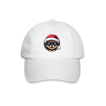 Otter Weihnachten Trendy | Cooles Urlaubs-Sweatshirt - Baseballkappe - Weiß/Weiß - Vorne