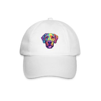 Gascon Saintongeois Dog Breed Cartoon Kawaii Illus - Baseball Cap - white/white - Front