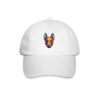 Belgian Malinois Dog Breed Cartoon Kawaii Illustra - Baseball Cap - white/white - Front