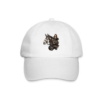Âne / Animal / Animal gris / Crinière / iah / Lasstier - Casquette classique - blanc/blanc - Devant