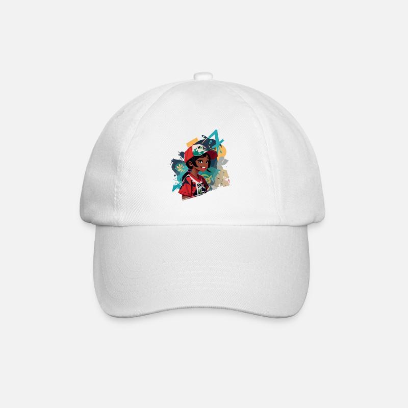 Fille de graffiti - Casquette classique - blanc/blanc