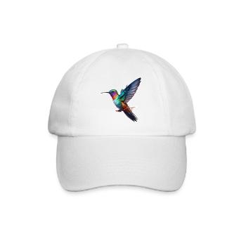 Colibri / Oiseau / Animal / Vol / Ailes / Plumes - Casquette classique - blanc/blanc - Devant
