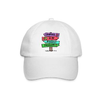 Camping Statement Caravan Camper Holiday Hikers - Baseball Cap - white/white - Front