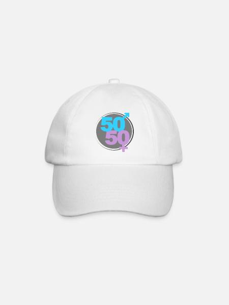 50/50 - Baseballkasket - hvid/hvid