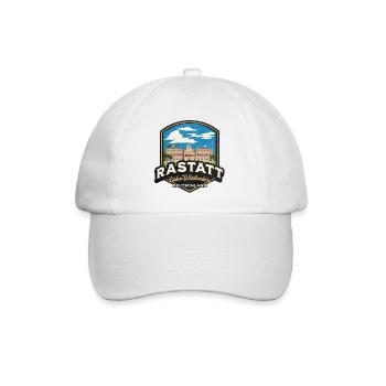 Baden Württemberg Rastatt Retro Deutschland - Baseballkappe - Weiß/Weiß - Vorne