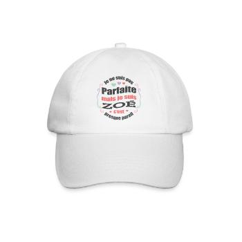 ZOÉ PARFAITE - PRENOM ZOÉ - Casquette classique - blanc/blanc - Devant
