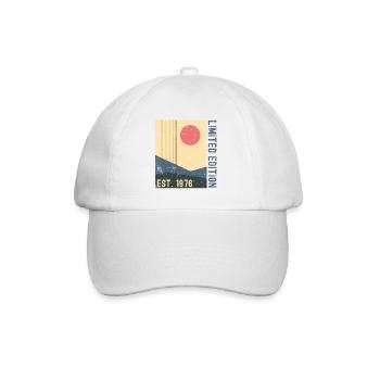 Vintage 1976 - Baseballkappe - Weiß/Weiß - Vorne