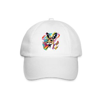 Kangaroo / Animal / Australia / Marsupial / Outback - Baseball Cap - white/white - Front