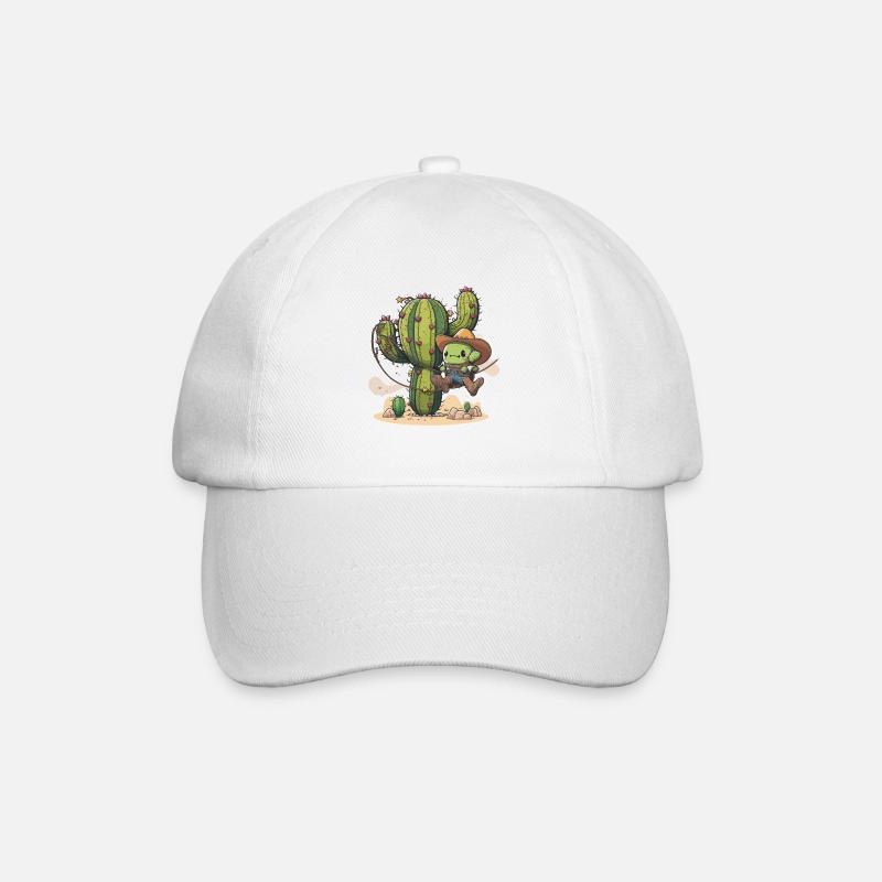Kaktus-Rodeo - Baseballkappe - Weiß/Weiß