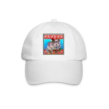 HÄSSLICHER WEIHNACHTSPULLOVER - KOALA BEAR FAMILY - Baseballkappe - Weiß/Weiß - Vorne