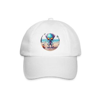 Alien / Außerirdisch / Ufo / Area 51 / All / Mars - Baseball Cap - white/white - Front