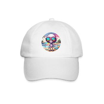 Alien / Außerirdisch / Ufo / Area 51 / All / Mars - Baseball Cap - white/white - Front