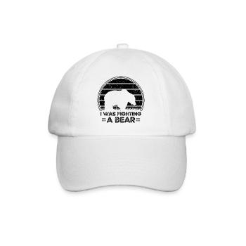 Hilarious Broken Arm Design. I Was Fighting A Bear - Baseball Cap - white/white - Front