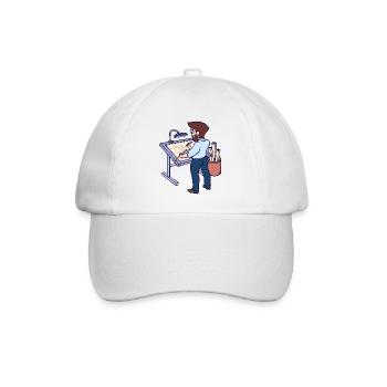 Chef de projet Architecte Superviseur de travail Carrière - Casquette classique - blanc/blanc - Devant