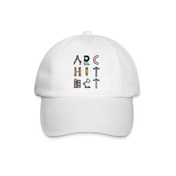 Profession d’architecte disant Job Career Supervisor - Casquette classique - blanc/blanc - Devant