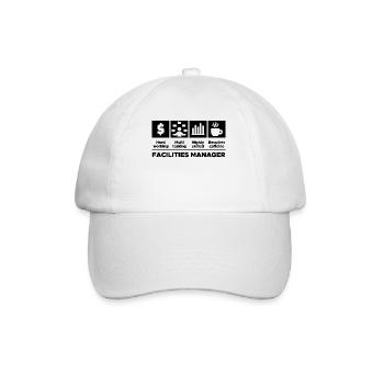 Déclaration du manager Travail Travail Bourreau de travail Carrière - Casquette classique - blanc/blanc - Devant