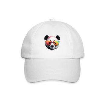 Panda / Animal / Zoo / Bamboo / Wild / Childlike - Baseball Cap - white/white - Front