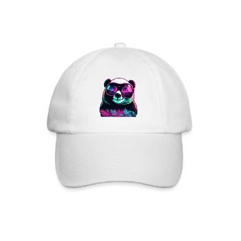 Panda / Animal / Zoo / Bamboo / Wild / Childlike - Baseball Cap - white/white - Front
