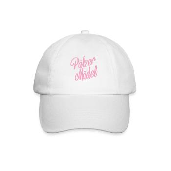 Pälzer Mädel Pfälzerin Pfalz Heimat Liebe Dialekt - Baseballkappe - Weiß/Weiß - Vorne