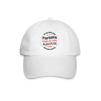 ANOUK PARFAITE - PRENOM ANOUK - Casquette classique - blanc/blanc - Devant