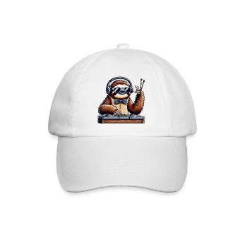DJ Lustige Tiere - Baseballkappe - Weiß/Weiß - Vorne