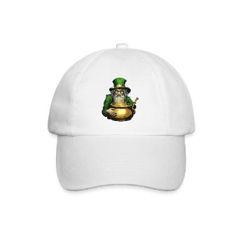 Leprechaun / Leprechaun / Green / Ginger / Ireland - Baseball Cap - white/white - Front