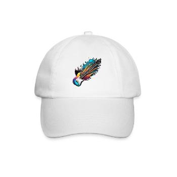 Rock n roll / Guitare / Musique / Instrument - Casquette classique - blanc/blanc - Devant