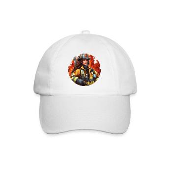 Pompier/Incendie/Incendie/Extinction/Héroïne - Casquette classique - blanc/blanc - Devant