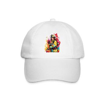 Pompier/Incendie/Incendie/Extinction/Héroïne - Casquette classique - blanc/blanc - Devant