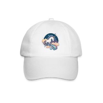 Licorne arc-en-ciel - Casquette classique - blanc/blanc - Devant