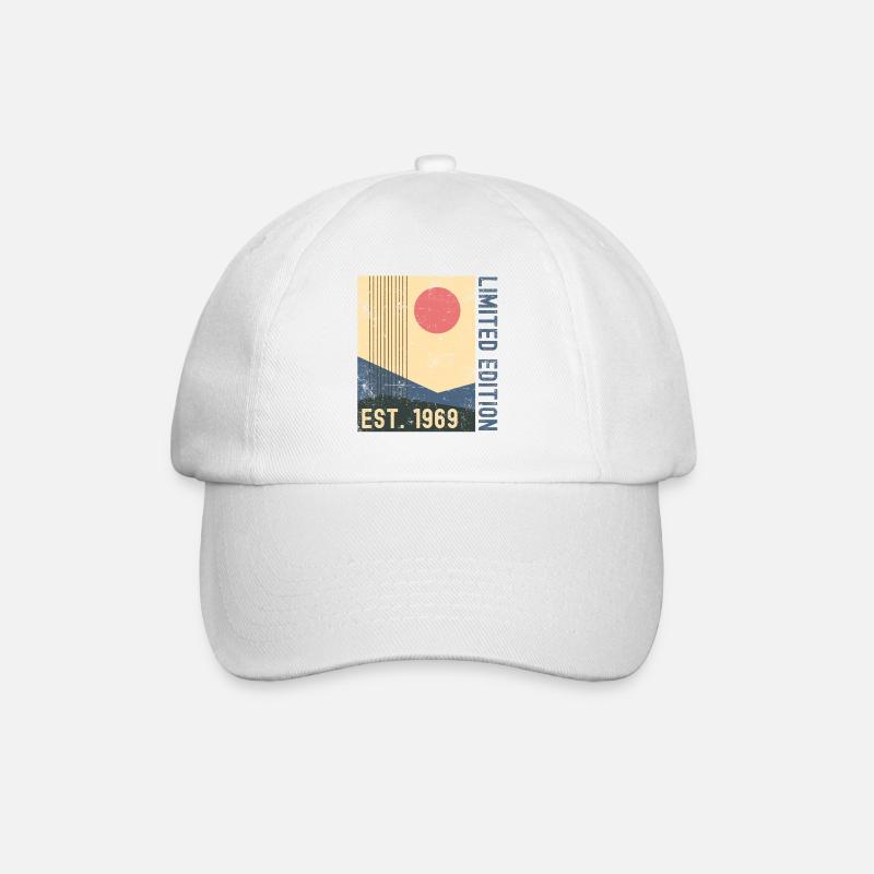 1969 Année de naissance Rétro - Casquette classique - blanc/blanc