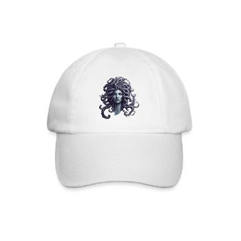 Méduse / Mythologie grecque / Tête de serpent - Casquette classique - blanc/blanc - Devant