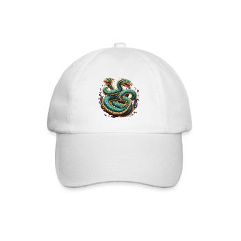 Hydra / Greek Mythology / Serpent - Baseball Cap - white/white - Front