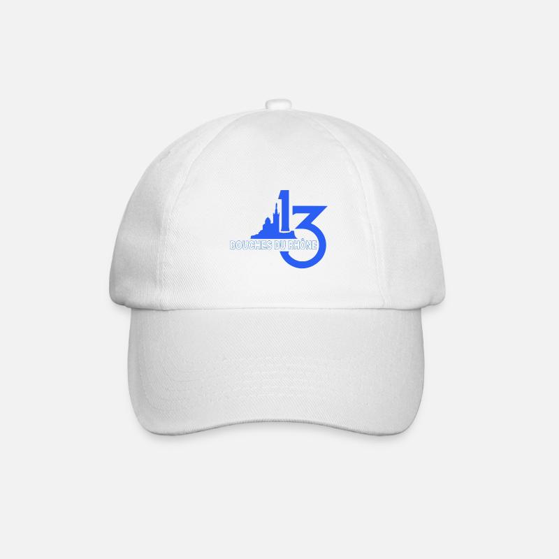Bouches du Rhône - Casquette classique - blanc/blanc