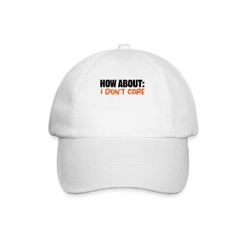 Je m’en fous de dire cool, je m’en fous - Casquette classique - blanc/blanc - Devant