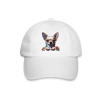 Chihuahua / small dog / animal / tiny / breed - Baseball Cap - white/white - Front