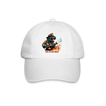 Fire Brigade T-Rex Gift - Baseball Cap - white/white - Front