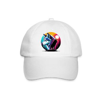 Wolf - Baseball Cap - white/white - Front