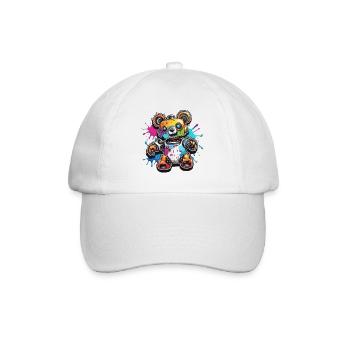 Robot Animal / AI / Mechanized Animals / Comic - Baseball Cap - white/white - Front