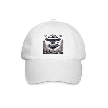 Alien / Spaceship / UFO / Area 51 / All / Mars - Baseball Cap - white/white - Front