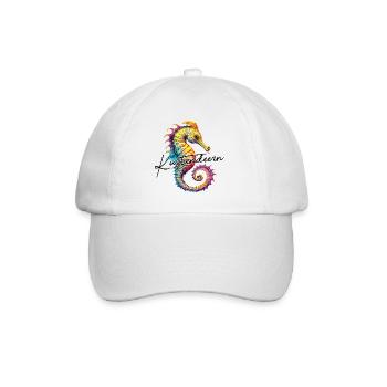 Küstendeern Seepferdchen - Baseballkappe - Weiß/Weiß - Vorne